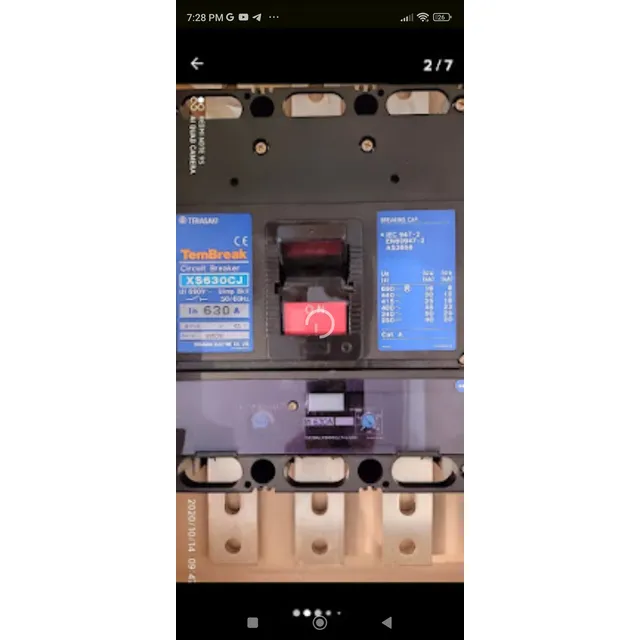 Braker Industrial De 630 Amp De 4 Polos Hecho En Japon