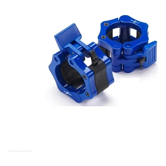 Sportfitness 071470 Topes Seguridad Mancuernas Y Barra Olímpica 2 Pulgadas Gym Color Azul 200 g