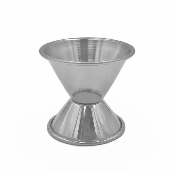 Copa Medidora De Acero 1/2 & 1 Onz, Marca Winco. Bredys