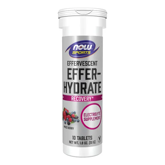 Suplemento Electrolítico Now Foods Effer-hydrate 10 Comprimi