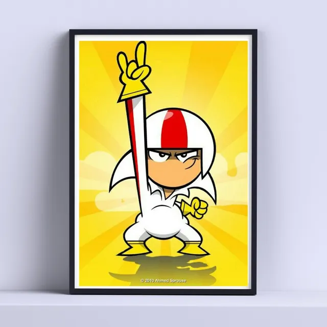 Cuadro Kick Buttowski: Medio Doble 30x40cm Listo P Colgar