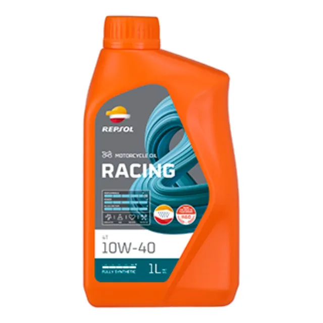 Aceite 10w40 Full Sintetico Moto Racing Repsol 4t