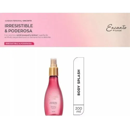 Body Splash Encanto Irresistible Y Poderosa 200ml