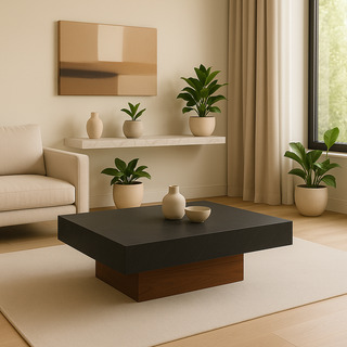 Mesa De Centro Sala Elegante Lujo Minimalista Moderno 100 Cm Mármol/negro Mesa De Centro Sala Elegante Lujo Minimalista Moderno 100 Cm Mármol/negro