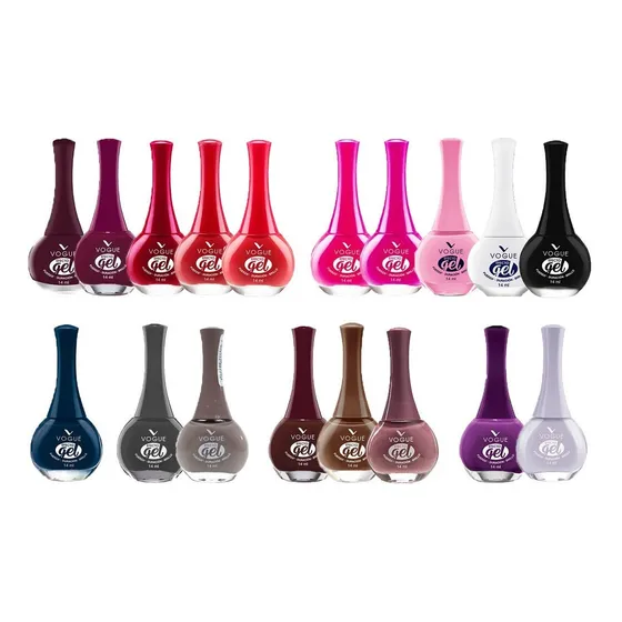 Esmalte De Uñas Vogue Efecto Gel, Larga Duracion Sin Lampara