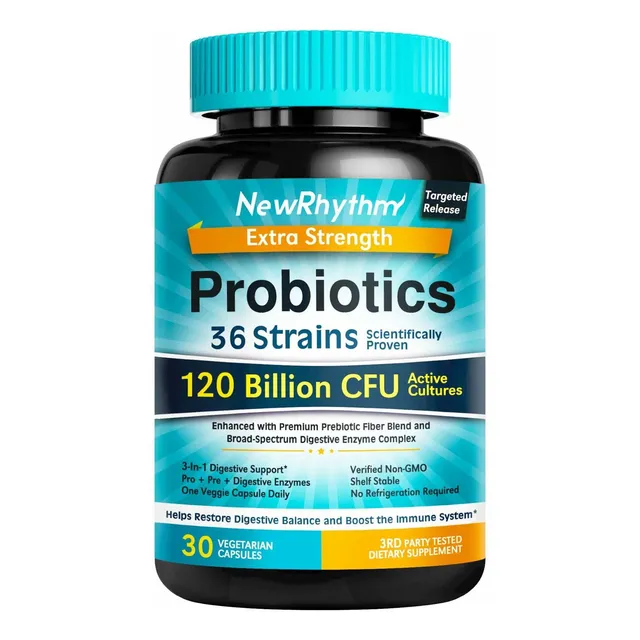 Probióticos Newrhythm 30 Cápsulas Digestión Y Energía