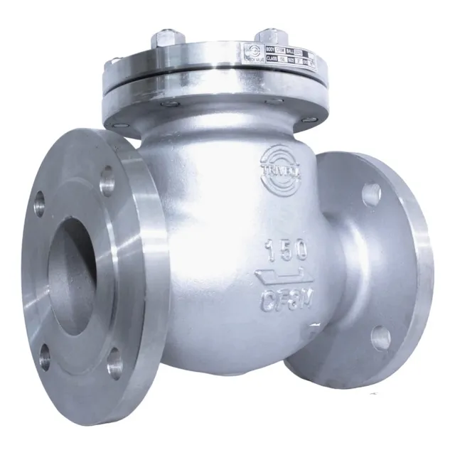 Valvula Bridada Swing Check Acero Inoxidable 6 PuLG 150l 
