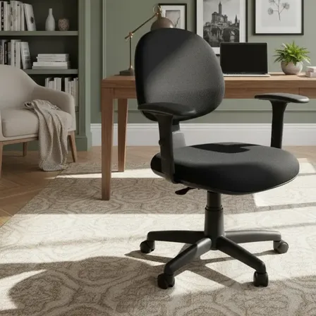Cadeira Giratória Back System Executiva Nr 17 Ergonômica Me Preto Tecido