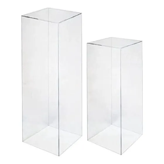 3 Cubos De Acrílico 3mm Transparente