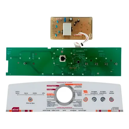 Foto de Kit Placa Interface + Potência C/ Adesivo Bwl11 Brastemp 127/220v