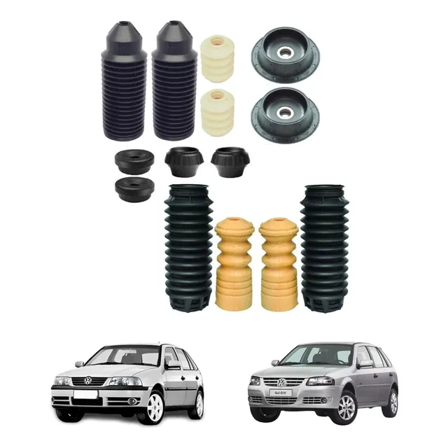 Kit Par Coxim Rolamento Batente Dianteiro Traseiro Gol G3 G4