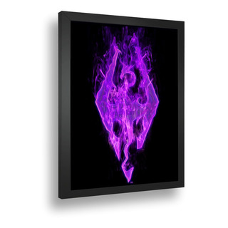 Quadro Emoldurado Poste The Elders Scrol 5 Skyrim Vidro A3 Quadro Emoldurado Poste The Elders Scrol 5 Skyrim Vidro A3
