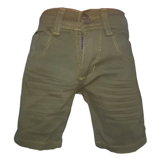 Bermuda Gabardina Niños Casual Comoda Resistente Bolsillos