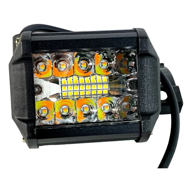 Foco Caminero 18 Leds 12v-60w Blanco + Amarillo .x1 C40
