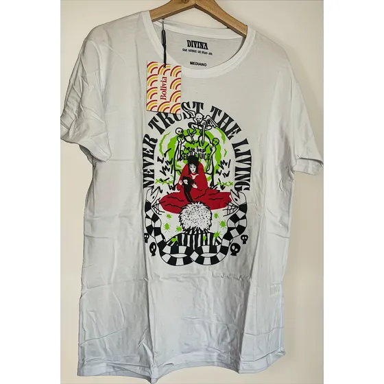Bolivia Remera Blanca Talle M Con Estampa Divina