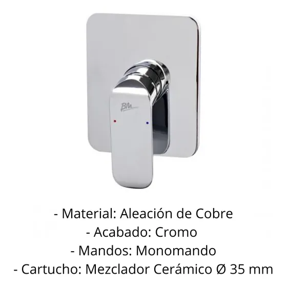 Llave Para Ducha Individual 1/2puLG - Boumac