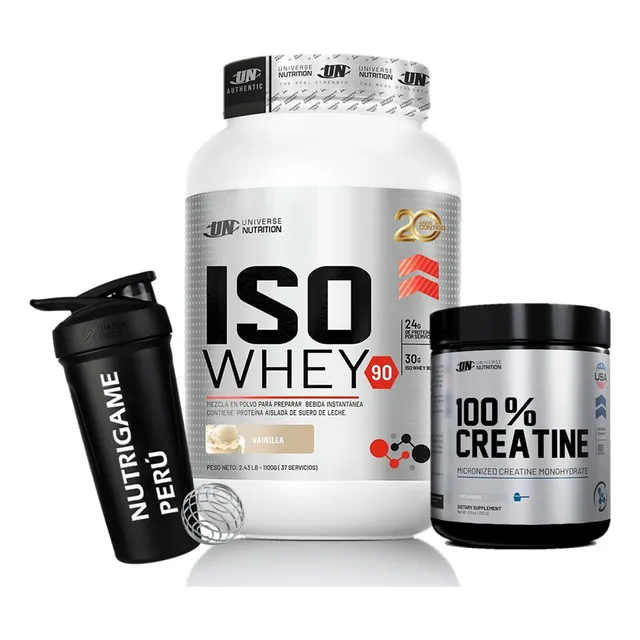 Pack Iso Whey 90 1.1kg + Creatina Un 250gr + Regalo