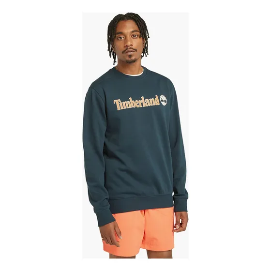 Buzo Timberland Linear Logo Crew Azul Oscuro