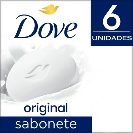 Dove Original Sabonete em Barra 90 g 6 Unidades
