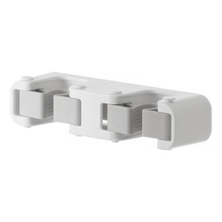 3 Soporte Para Fregona Y Escoba, Colgador De Clip Doble 3 Soporte Para Fregona Y Escoba, Colgador De Clip Doble