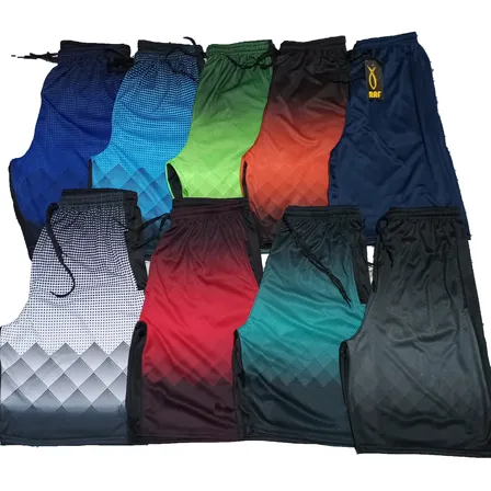 Short Esporte Kit 5 Peças Dry Fit Academia Praia Corrida