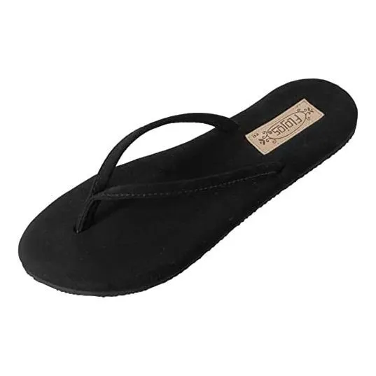 Flojos Womens Fiesta Flip-flop, Negro, 7 M Us