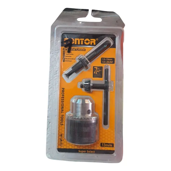 Set Kit De Mandril Para Taladro De 1/2'' 3 Piezas Fontor