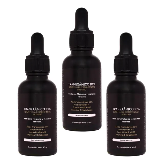 Ácido Tranexámico 10% Para Ojeras, Melasma Y Manchas 3 Pack Todo Tipo De Piel Día