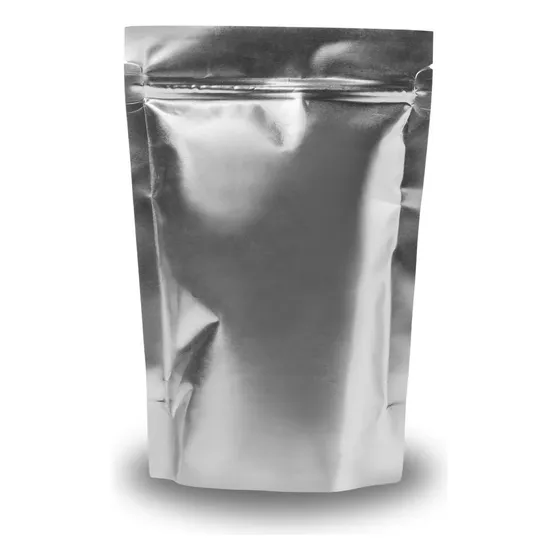 Saco Metalizado Stand Up Pouch Hermético Zip 12x19 Kit C/100