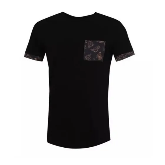 Franelas Caballeros Boohoo Man Bolsillo Barroco Talla S