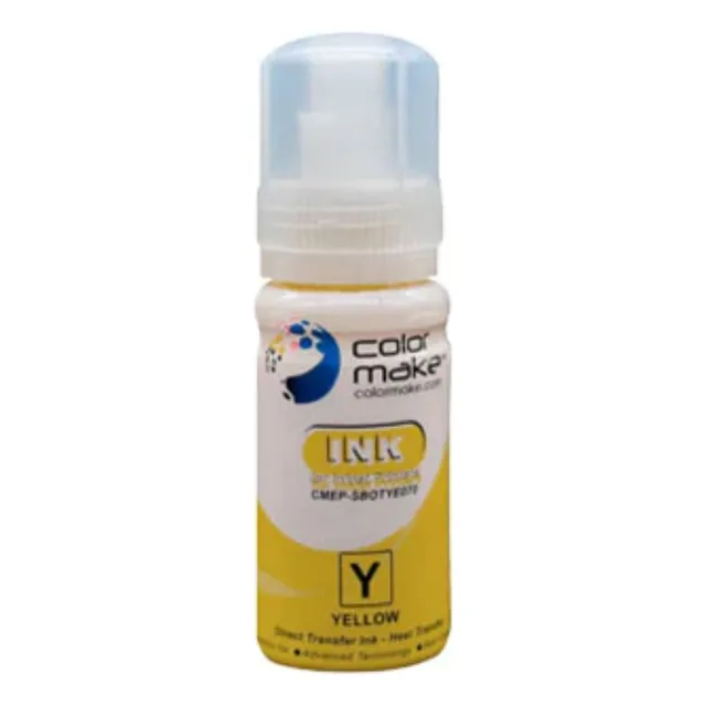 Tinta Sublimacion 70gr Color Make Ecofit Tinta Amarillo