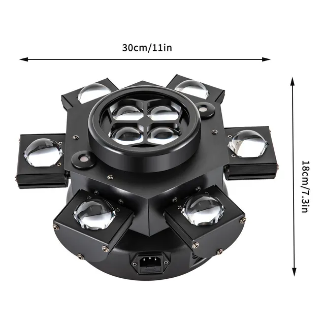 Luz Movil De 150w 4 En 1 Laser/ Led Rgbw Tarántula 