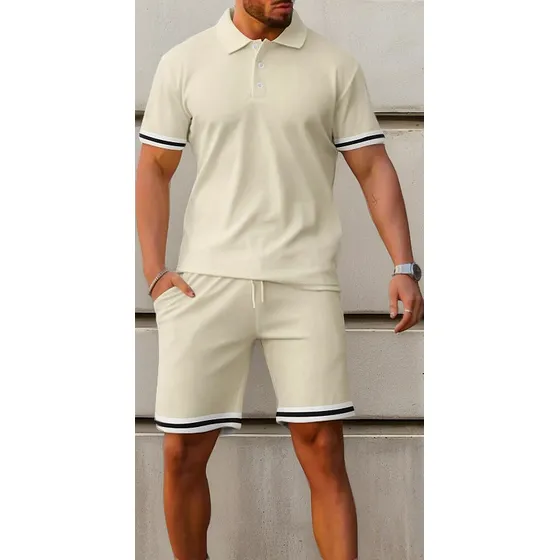 Conjunto De Shorts De Playa Para Hombre Casual Y Cómodo
