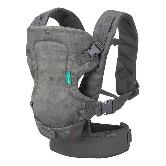 Portabebés Cangurera Ergonómico Convertible 4 En 1 Hasta 14.5kg Gris oscuro Infantino