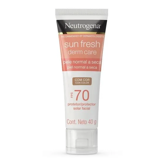 Protetor Solar Neutrogena Sun Fresh Derm Care Com Cor Fps70
