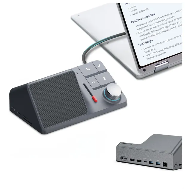 Estación De Acoplamiento Usb C H1 De 11 En 1 Con Grabadora