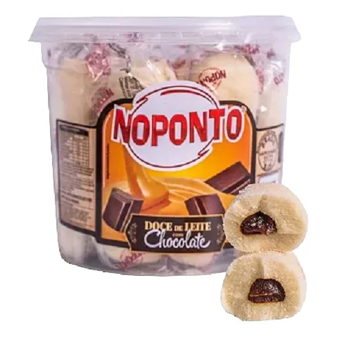 Doce De Leite Recheado C/ Chocolate 20 Unidades Noponto