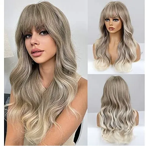 Wthcos Anzuelo Negro Largo Para Mujeres Long Curly Wjyvs