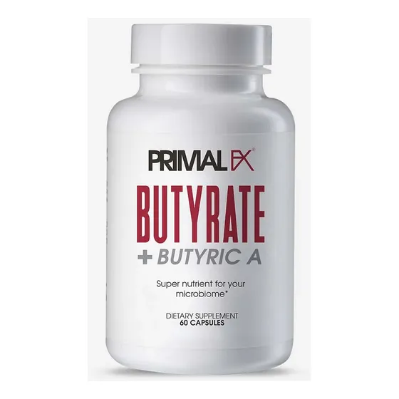 Suplemento Primal Fx Butyrate + Butyric A 600 Mg / 60 Cap Sabor Sin Sabor