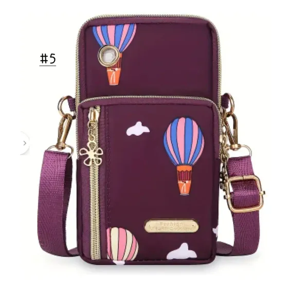 Mini Bolso Cruzado Para Teléfono Móvil. Naylon. Dama 