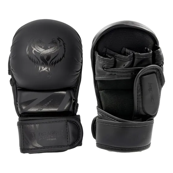 Guantes Mma Importados Linea Impact M Total Black