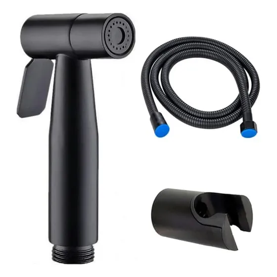 Teleducha Negra Tipo Bidet Totalmente Metálica
