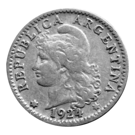 Argentina Moneda 5 Centavos  Año 1924 - Niquel - Excelente