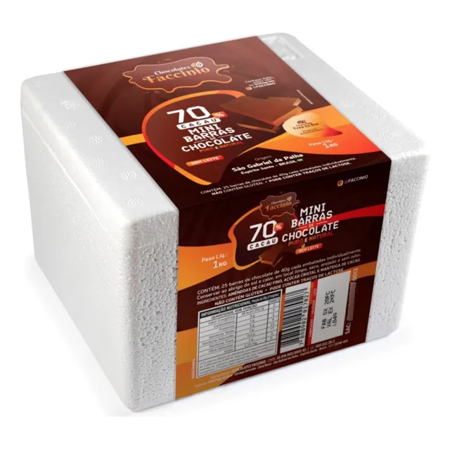 1kg De Chocolates 70% Amargo (sem Leite) Chocolate Artesanal