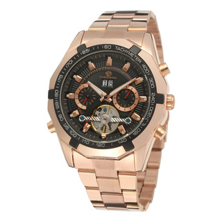 Forsining Mens Tourbillon Automåtico Steampunk Marca 4 Forsining Mens Tourbillon Automåtico Steampunk Marca 4