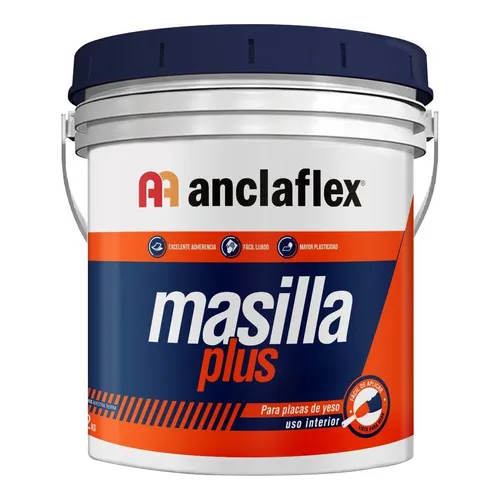 Anclaflex Plus Masilla Para Placas De Yeso Durlock 32kg - Mm Color Blanco