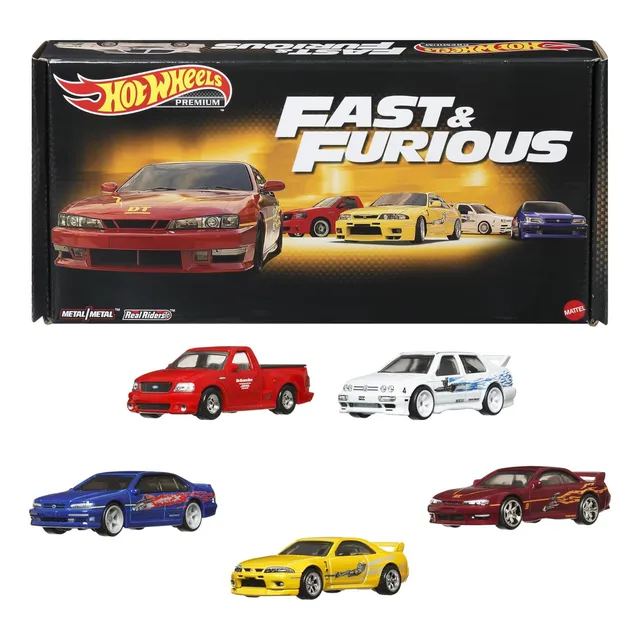 Coches De Juguete Hot Wheels 5 Unidades A Escala 1:64 En Caj