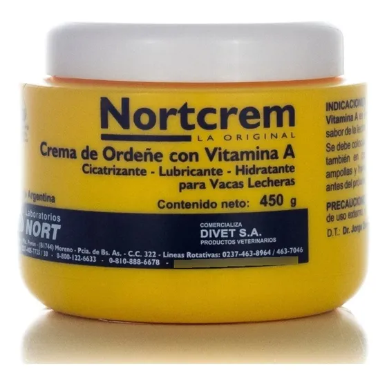  Crema De Ordeñe Con Aloe Vera Nort 450g Vitamina A  