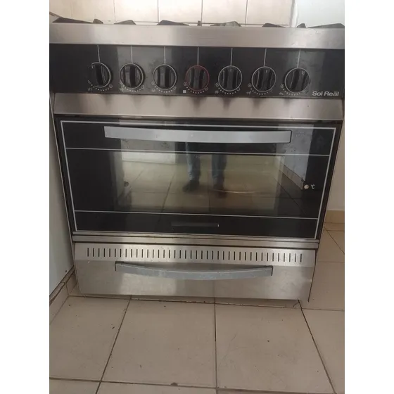 Cocina Sol Real Mini 517vp Gas 6 Hornallas Acero Inox.