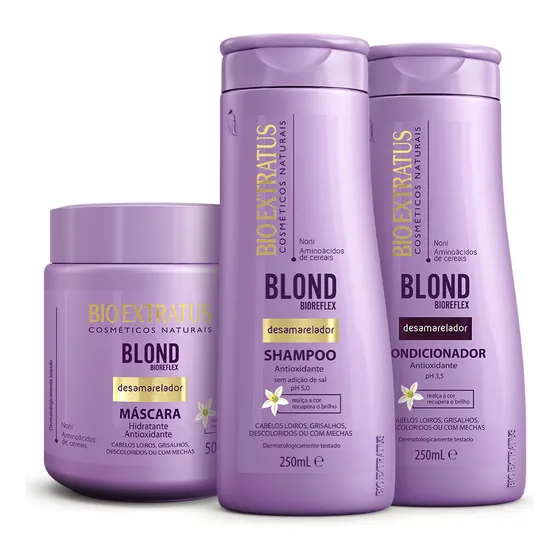 Kit Blond Shampoo, Condicionador E Máscara (500g)